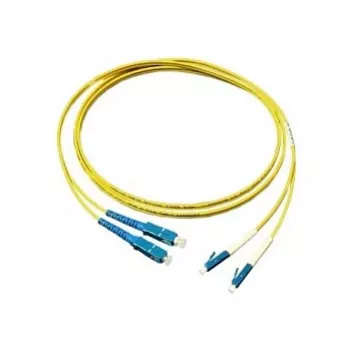 Cabo de patch de fibra ótica GoodConnections duplex OS2 (monomodo, 9/125) LC/SC, LSZH, polaridade reversível, 2m,