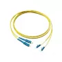 Cabo de patch de fibra ótica GoodConnections duplex OS2 (monomodo, 9/125) LC/SC, LSZH, polaridade reversível, 2m,