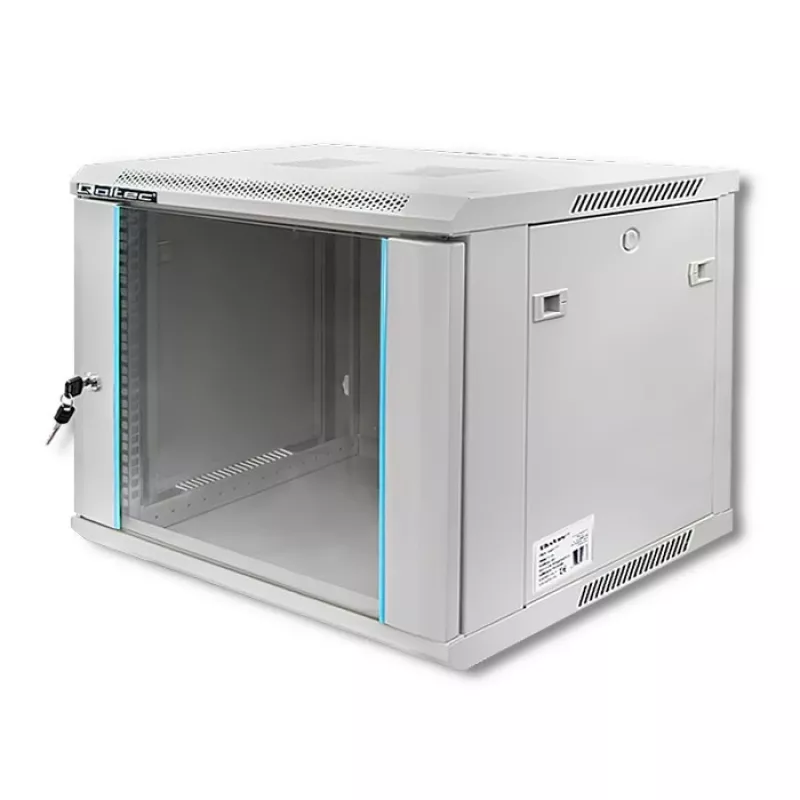 Armário rack QOLTEC 19 polegadas 9U 600x500x600 montagem na parede ou no chão caixa de servidor