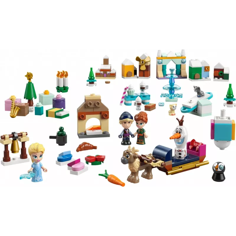 Brinquedo de construção LEGO Disney Frozen Calendário do Advento 2025 Conjunto 43273 — 231 peças, 4 minifiguras, idade 5+