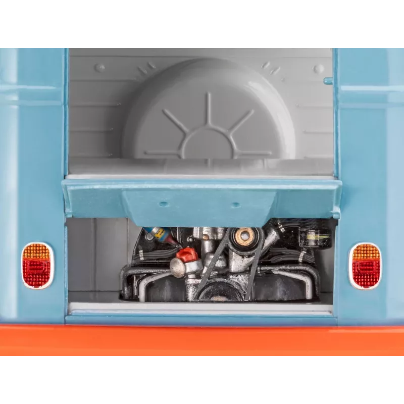 Modelo em plástico VW T1 Panel Van - decoração Gulf 1/24