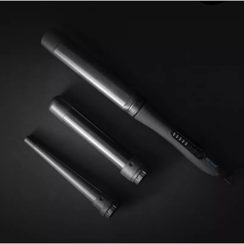 Ferro de caracóis Revamp WD-1500-GB Progloss Multiform temperatura ajustável