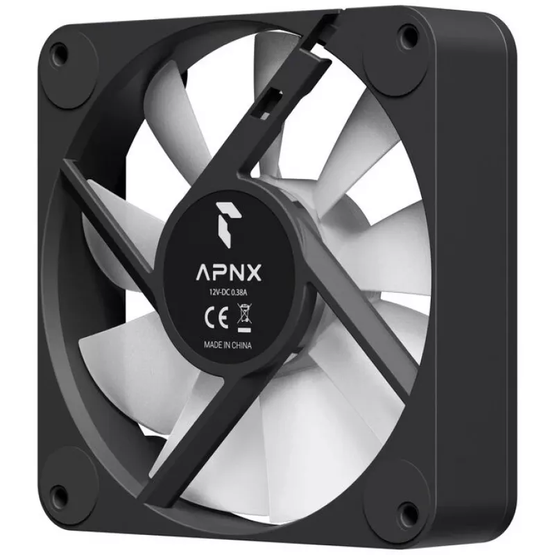 Ventoinha de caixa APNX FP1-RQ 120 PWM ARGB-BK 120 mm PWM ARGB preta