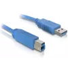 DeLOCK 82581 cabo USB 3.0, USB-A macho para USB-B macho, 3 m, azul
