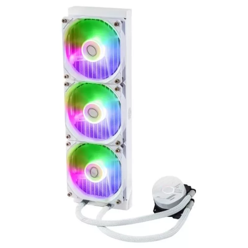 Kit de Refrigeração Líquida Cooler Master MasterLiquid 360L Core ARGB Branco Ventoinha 12 cm