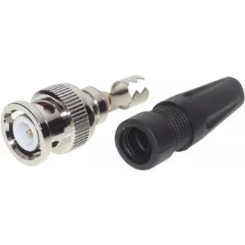 Conector de vídeo BNC ShiverPeaks 98801 — conector coaxial aparafusável