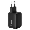 Carregador duplo USB-C Belkin ENA007KQBK 65W – carregamento duplo USB-C PD para portáteis e dispositivos móveis