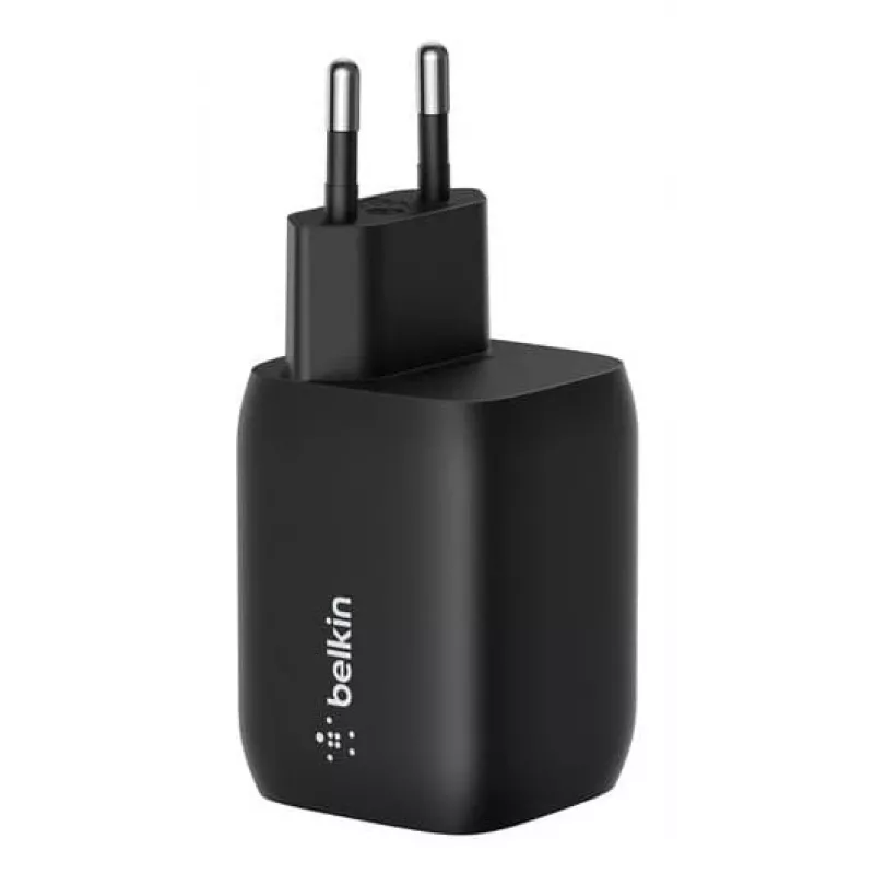Carregador duplo USB-C Belkin ENA007KQBK 65W – carregamento duplo USB-C PD para portáteis e dispositivos móveis