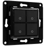 Interruptor de luz Shelly Switch 4 plástico preto