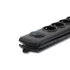 Proteção contra sobretensões Qoltec 50269 preto 5 tomadas AC 230V