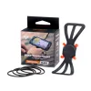 Suporte de telefone ajustável Deeper ITGAM0003 — suporte de telefone para cana de pesca, silicone, para telemóveis de 3,5–5 polegadas, 280 mm, preto