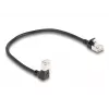 Cabo de rede DeLOCK RJ45 Cat.6A 0,25 m preto