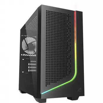 Caixa para PC Sharkoon J1000 ARGB mATX — caixa Mid-Tower Micro-ATX com iluminação ARGB