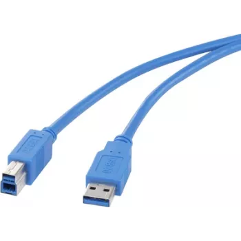 Cabo USB Renkforce 1420166 — USB Type-A (macho) para USB Type-B (macho) 3.0, 50 cm