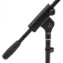 Suporte de microfone Omnitronic AP-1 preto, altura ajustável, base dobrável, 60005852