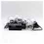 Fio de luzes RealPower 463614 LED 12 lâmpadas branco quente 4,9 m a pilhas (AA)