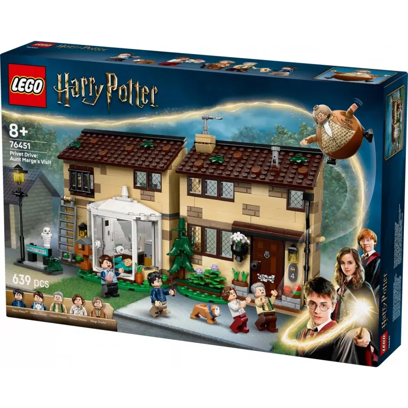 LEGO HARRY POTTER 76451 Rua dos Alfeneiros: A visita da tia Marge