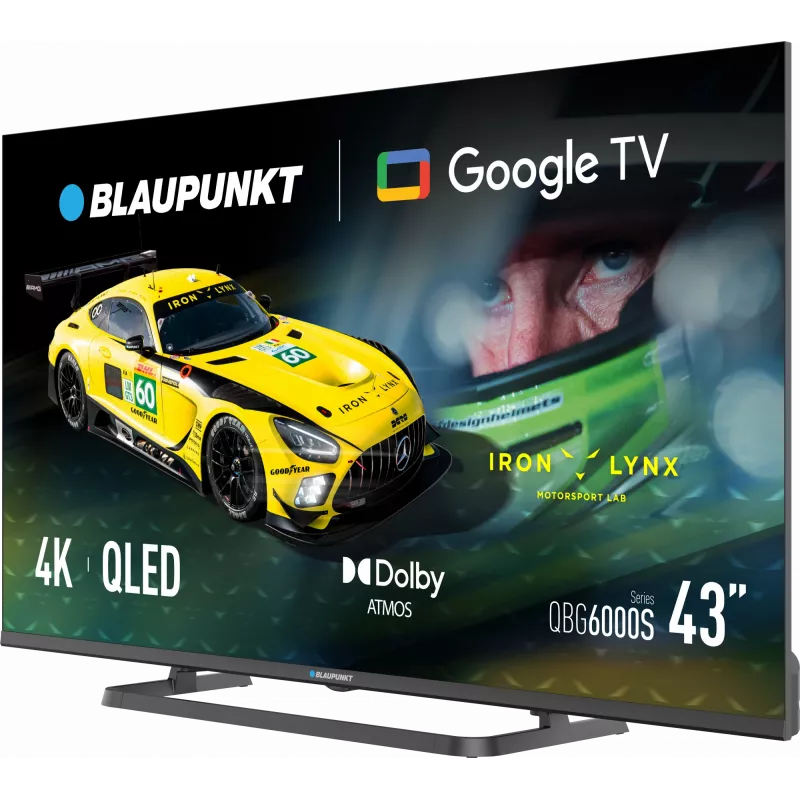 Blaupunkt TV QLED | 43QBG6000S | 43 | Smart TV | Google TV | preto