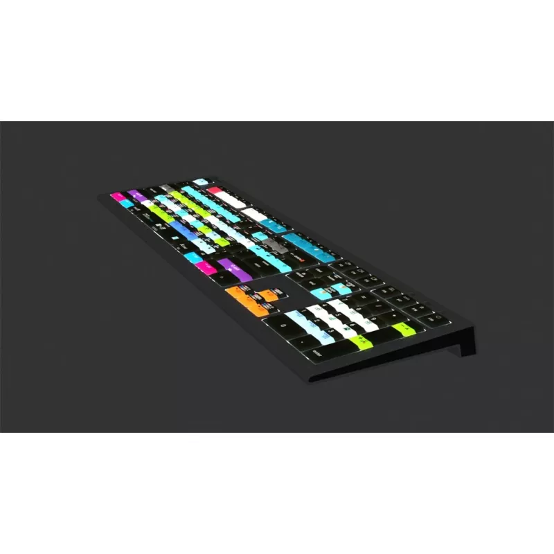 Teclado Logickeyboard Avid Media Composer Astra 2 universal USB QWERTY alemão cinzento