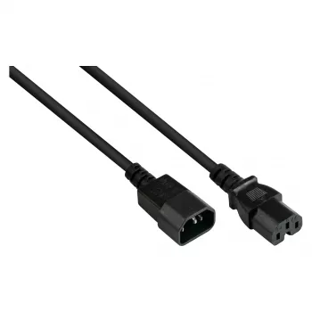Good Connections Ficha de aparelho IEC – ficha de aparelho térmico C14 para C15 preto 5m