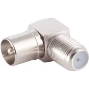 Adaptador angular IEC ShiverPeaks BS85209 — conector fêmea IEC C13 para ficha IEC C14 angular