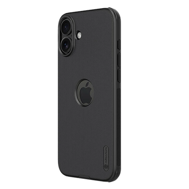Estojo de proteção Nillkin para iPhone 16 Plus Super Frosted Pro — preto, capa rígida fina