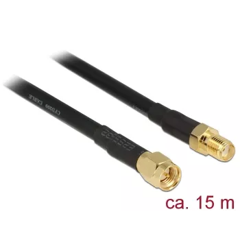 Cabo coaxial DeLOCK 15m CFD200 SMA