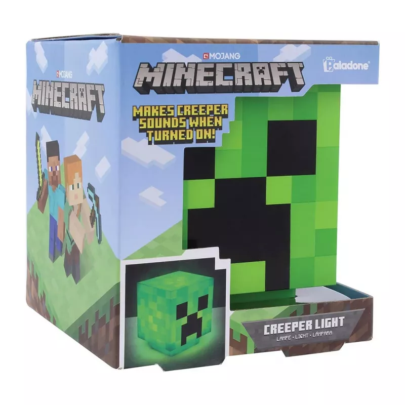 Luz Paladone Minecraft Creeper design 3D PP6595MCFV3 — candeeiro de mesa/pendente