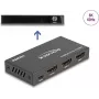 DeLOCK HDMI Switch 2 x entrada HDMI para 1 x saída HDMI 8K 60 Hz preto