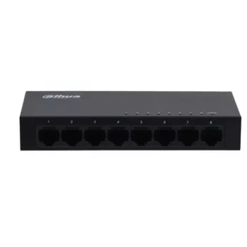 Dahua Technology SG1008-EUR switch de rede não gerido L2 Gigabit Ethernet (10/100/1000) preto