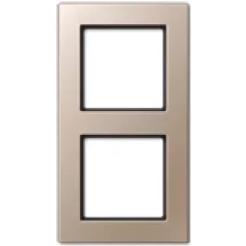 Placa de cobertura para interruptor de parede JUNG AC 582 CH champanhe, duroplasto, 84×155 mm