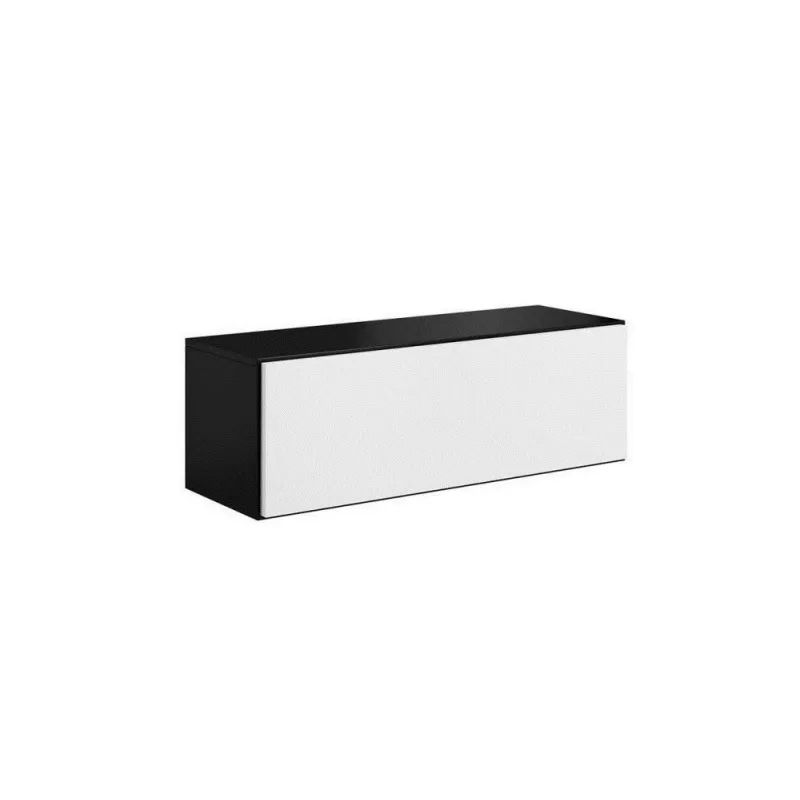 Armário de arrumação fechado Cama ROCO RO1 112/37/39 preto/preto/branco