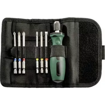 Bolsa de rolo de bits Metabo 626723000 SP conjunto de bits de aparafusar, 7 peças