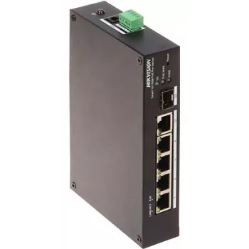 Switch gerido Hikvision DS-3T1306P-SI/HS L2 PoE 5 portas 10/100