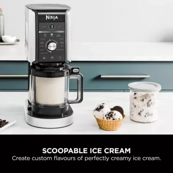 Ninja Creami Deluxe NC502CH, máquina de gelados e gelo, preto