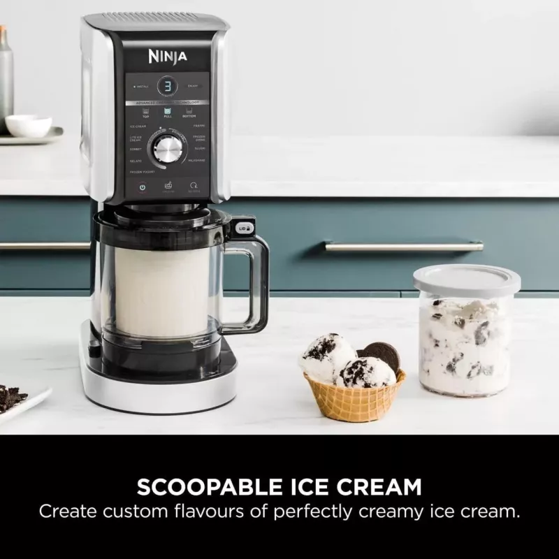 Ninja Creami Deluxe NC502CH, máquina de gelados e gelo, preto