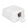 Caixa elétrica DeLOCK 86235 branca largura 65 mm profundidade 47 mm altura 29 mm