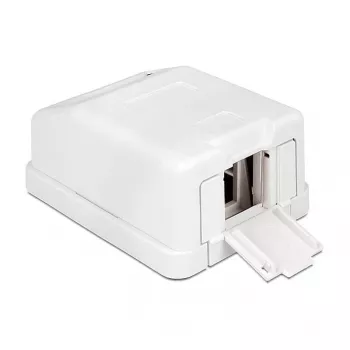 Caixa elétrica DeLOCK 86235 branca largura 65 mm profundidade 47 mm altura 29 mm