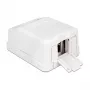 Caixa elétrica DeLOCK 86235 branca largura 65 mm profundidade 47 mm altura 29 mm