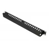Extralink EX.9700 organizador de cabos 1U 19" com tampa metálica, preto