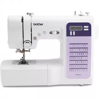 Máquina de costura Brother FS70WTx — 70 pontos, ecrã LCD, 750 SPM, 5 mm de comprimento, 7 mm de largura