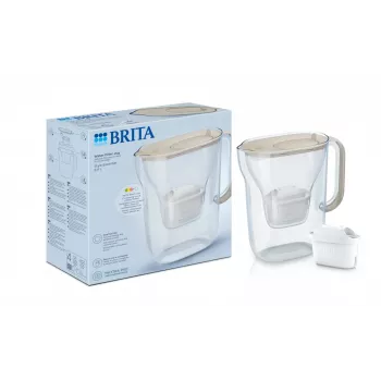 Jarra de filtragem de água BRITA Style Essential, depósito 2,4 l (1,4 l filtrados), MAXTRA, tampa articulada, areia