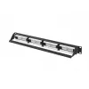 Patch panel 1U LANBERG PPUA-1024-B, 24 portas, Cat6a, U/UTP, rack 1U, profundidade 102 mm, metal, preto
