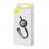 Baseus CAMJ010101 Bright Mirror 2 Series cabo USB 3 em 1, 66 W, 1 m, preto
