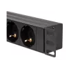 LogiLink - Unidade de distribuição de energia (montagem em rack) - 3500 Watt - entrada CEE 7/7 - saídas: 8 (2 x USB, 8 x CEE 7/7) - 1U - 4
