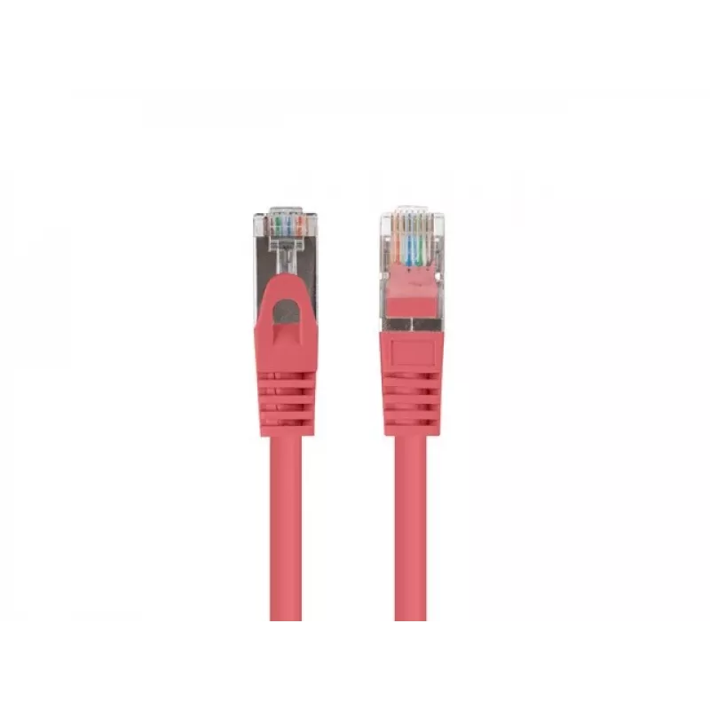 Lanberg PCF6-20CC-0100-R Cabo patch Cat.6 F/UTP, pack de 10, 1 m, Vermelho