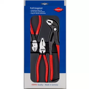 Conjunto de alicates Knipex Power-Pack, 3 peças, polido, plástico