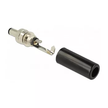 DeLOCK 89915 conector de cabo DC preto níquel 1,06 cm diâmetro exterior