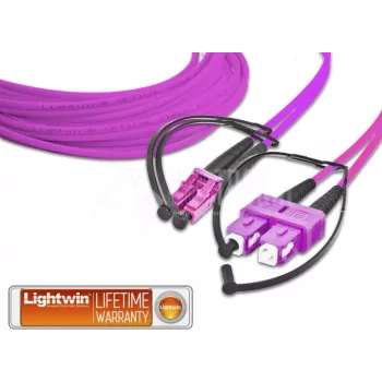Cabo de fibra ótica Lightwin LDP-50 LC-SC 2.0 OM4 2 m violeta (LDP-50 LC-SC 2.0 OM4)
