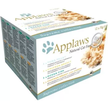 APPLAWS Multipack Sortido em Caldo - comida húmida para gatos - 12x70 g